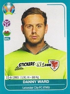Sticker Danny Ward - UEFA Euro 2020 Preview. 568 stickers version n. WAL8 - Panini