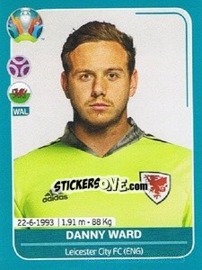 Figurina Danny Ward - UEFA Euro 2020 Preview. 568 stickers version - Panini