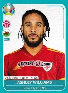 Sticker Ashley Williams - UEFA Euro 2020 Preview. 568 stickers version - Panini