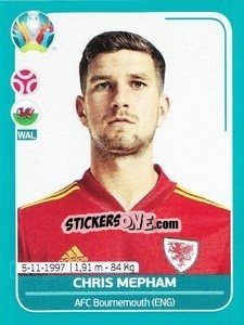 Sticker Chris Mepham - UEFA Euro 2020 Preview. 568 stickers version - Panini