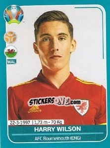 Sticker Harry Wilson - UEFA Euro 2020 Preview. 568 stickers version - Panini