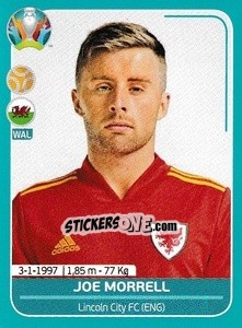 Sticker Joe Morrell - UEFA Euro 2020 Preview. 568 stickers version n. WAL23 - Panini