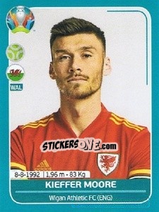 Sticker Kieffer Moore - UEFA Euro 2020 Preview. 568 stickers version n. WAL28 - Panini