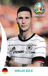Figurina Niklas Süle - UEFA Euro 2020 Preview. 568 stickers version - Panini