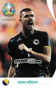 Sticker Edin Džeko - UEFA Euro 2020 Preview. 568 stickers version n. C7 - Panini
