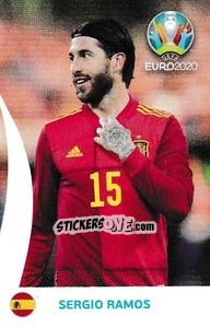 Sticker Sergio Ramos - UEFA Euro 2020 Preview. 568 stickers version n. C8 - Panini