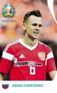 Sticker Denis Cheryshev - UEFA Euro 2020 Preview. 568 stickers version n. C11 - Panini