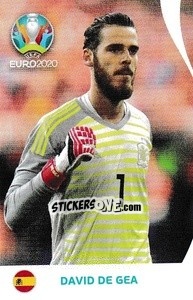 Sticker David de Gea - UEFA Euro 2020 Preview. 568 stickers version n. C13 - Panini