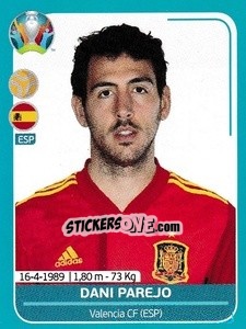 Sticker Dani Parejo - UEFA Euro 2020 Preview. 568 stickers version n. ESP-A4 - Panini
