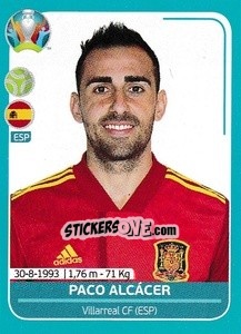 Figurina Paco Alcácer - UEFA Euro 2020 Preview. 568 stickers version - Panini