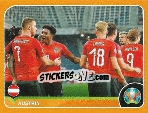 Sticker Group - UEFA Euro 2020 Preview. 528 stickers version n. AUT3 - Panini