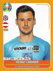 Sticker Heinz Lindner - UEFA Euro 2020 Preview. 528 stickers version n. AUT5 - Panini