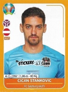Sticker Cican Stankovic - UEFA Euro 2020 Preview. 528 stickers version - Panini