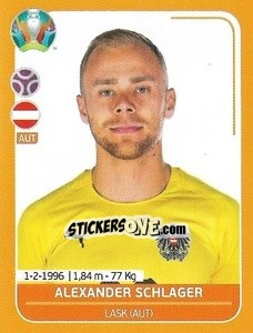 Sticker Alexander Schlager - UEFA Euro 2020 Preview. 528 stickers version n. AUT7 - Panini