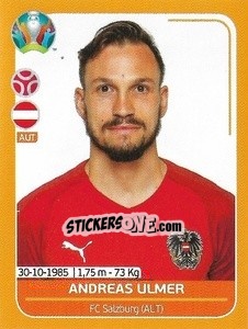 Sticker Andreas Ulmer - UEFA Euro 2020 Preview. 528 stickers version n. AUT12 - Panini