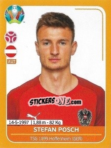 Sticker Stefan Posch - UEFA Euro 2020 Preview. 528 stickers version n. AUT13 - Panini