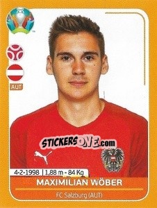 Sticker Maximilian Wöber - UEFA Euro 2020 Preview. 528 stickers version - Panini