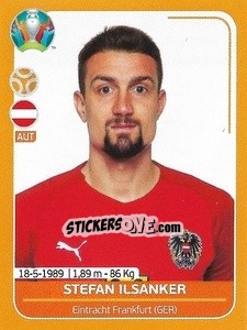 Sticker Stefan Ilsanker - UEFA Euro 2020 Preview. 528 stickers version n. AUT16 - Panini