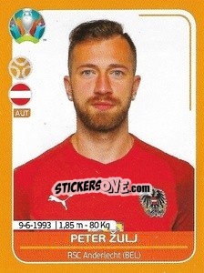 Sticker Peter Žulj - UEFA Euro 2020 Preview. 528 stickers version - Panini