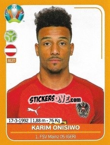 Figurina Karim Onisiwo - UEFA Euro 2020 Preview. 528 stickers version - Panini