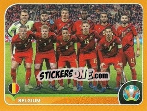 Sticker Line-up - UEFA Euro 2020 Preview. 528 stickers version n. BEL2 - Panini