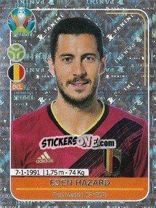 Cromo Eden Hazard - UEFA Euro 2020 Preview. 528 stickers version - Panini