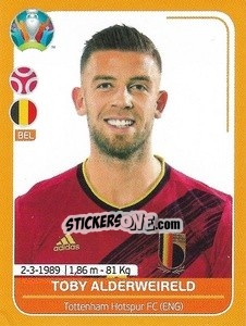 Sticker Toby Alderweireld - UEFA Euro 2020 Preview. 528 stickers version n. BEL8 - Panini