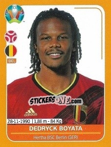 Sticker Dedryck Boyata - UEFA Euro 2020 Preview. 528 stickers version n. BEL9 - Panini