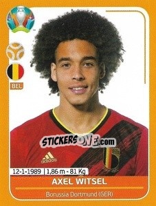 Figurina Axel Witsel - UEFA Euro 2020 Preview. 528 stickers version - Panini