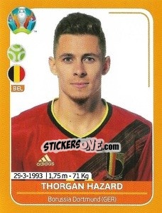 Sticker Thorgan Hazard - UEFA Euro 2020 Preview. 528 stickers version - Panini
