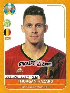 Sticker Thorgan Hazard - UEFA Euro 2020 Preview. 528 stickers version n. BEL24 - Panini