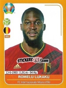 Sticker Romelu Lukaku - UEFA Euro 2020 Preview. 528 stickers version n. BEL25 - Panini