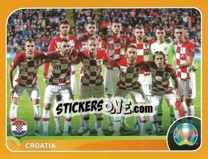 Sticker Line-up - UEFA Euro 2020 Preview. 528 stickers version n. CRO2 - Panini