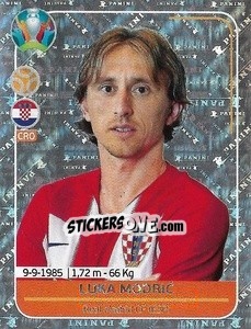 Sticker Luka Modric - UEFA Euro 2020 Preview. 528 stickers version n. CRO4 - Panini