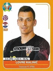 Sticker Lovre Kalinic - UEFA Euro 2020 Preview. 528 stickers version n. CRO6 - Panini