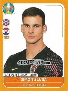Sticker Simon Sluga - UEFA Euro 2020 Preview. 528 stickers version - Panini