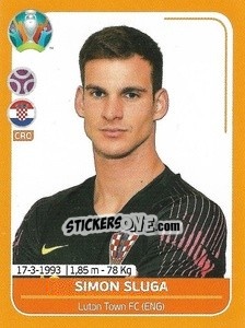 Sticker Simon Sluga - UEFA Euro 2020 Preview. 528 stickers version n. CRO7 - Panini