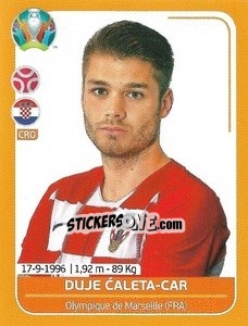 Sticker Duje Caleta-Car - UEFA Euro 2020 Preview. 528 stickers version n. CRO8 - Panini