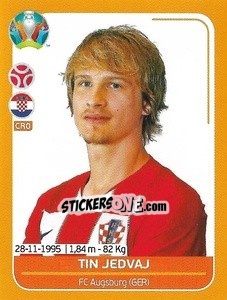 Sticker Tin Jedvaj - UEFA Euro 2020 Preview. 528 stickers version n. CRO9 - Panini