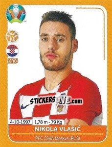 Sticker Nikola Vlašic - UEFA Euro 2020 Preview. 528 stickers version n. CRO19 - Panini