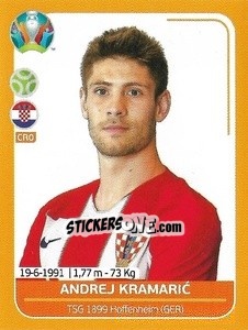 Sticker Andrej Kramaric - UEFA Euro 2020 Preview. 528 stickers version n. CRO21 - Panini