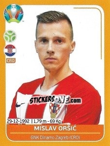 Sticker Mislav Oršic - UEFA Euro 2020 Preview. 528 stickers version n. CRO26 - Panini