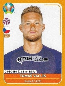 Sticker Tomáš Vaclík - UEFA Euro 2020 Preview. 528 stickers version n. CZE5 - Panini