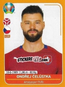Cromo Ondřej Celůstka - UEFA Euro 2020 Preview. 528 stickers version n. CZE10 - Panini