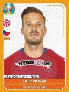 Sticker Filip Novák - UEFA Euro 2020 Preview. 528 stickers version n. CZE13 - Panini