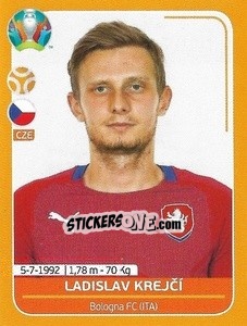 Sticker Ladislav Krejcí - UEFA Euro 2020 Preview. 528 stickers version - Panini