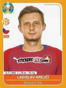 Sticker Ladislav Krejcí - UEFA Euro 2020 Preview. 528 stickers version n. CZE16 - Panini