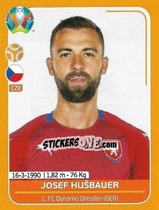Sticker Josef Hušbauer - UEFA Euro 2020 Preview. 528 stickers version n. CZE19 - Panini
