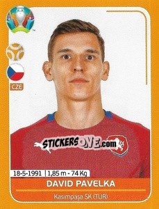 Sticker David Pavelka - UEFA Euro 2020 Preview. 528 stickers version n. CZE23 - Panini