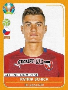 Sticker Patrik Schick - UEFA Euro 2020 Preview. 528 stickers version n. CZE25 - Panini